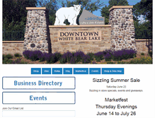 Tablet Screenshot of downtownwhitebearlake.com